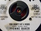 YVONNE BAKER YOU DIDN'T SAY A WORD PARKWAY RECORDS NORTHERN SOUL PROMO