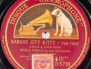 Noble Sissle : i'm crooning a tune... / Kansas city 78 rpm GRAMOPHONE B-5731