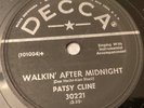 PATSY CLINE 78 RPM WALKIN AFTER MIDNIGHT DECCA 30221 EXCELLENT CLEAN