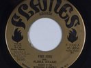 FLORA ADAMS & ROUGH RIDERS: Fire Fire US Flames Island Funk Reggae Dub 45 HEAR
