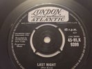 Last Night Mar-Keys 7 Inch UK 45-HL-K9399 1961 UK 45 Single