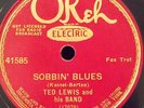 Okeh 41585 - TED LEWIS and His BAND / SOBBIN' BLUES, DINAH  hot jazz 78rpm