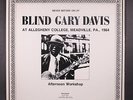BLIND GARY DAVIS: afternoon workshop DOCUMENT 12