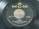 The Beatles 45 Record WHY / CRY FOR A SHADOW 1964 MGM