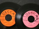 THE SURFARIS 2 DECCA GARAGE ROCK PROMO 45'S (SEE LIST (VG+) LISTEN