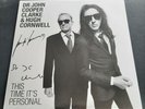 HUGH CORNWELL JOHN COOPER CLARKE THIS TIME IT'S PERSONAL 2016 SIGNED VINYL ALBUM