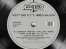 Greg Wilson ‎| West End Edits  | 2x12