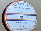 16” TRANSCRIPTION RECORD War Department Special Service Spotlight Band #154 WWII