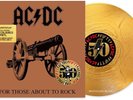 AC/DC LP For Those About to Rock GOLD VINYL 50th Anniv Limited IN STOCK NOW