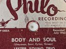 1945 Lester Young Trio King Cole Red Callender Jazz 78 RPM Indiana Body Soul L2