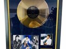 An Original Gold Disc ‘Thriller’ 1982 Hand Signed by Michael Jackson, Framed