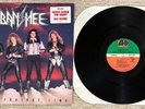 BANSHEE - RACE AGAINST TIME LP Record 1989 GOLD STAMP PROMO COPY 80s Glam Metal