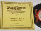 Jacqueline Bonneau Piano RECITAL Vol.9 Ducretet Thomson 45 RPM 190 C 016 NM