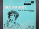 MA RAINEY: first of the great blues singers volume 1 RIVERSIDE 10