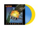 Def Leppard Pyromania Presale 40th Anniversary Blue  & Yellow Colored Vinyl 2XLP
