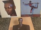 Grace Jones Vinyl Albums X 3 - EX/ NM Living My Life, Island Life, Nightclubbing