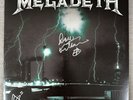 Dave Mustaine & Dirk Signed Megadeth Unplugged In Boston Vinyl Record Album
