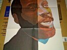 1969 MILTON GLASER NM POSTER DICK GREGORY ON POPPY W/Vinyl LP RECORD Dark Light