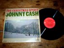 JOHNNY CASH ( THE CHRISTMAS SPIRIT ) ORIG 1963 MONO vinyl LP 2117 in shrink NM-