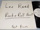 LOU REED: ROCK AND ROLL HEART; White Label TEST PRESSING LP; Promo