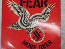 FEAR/MORE BEER 1985 Vinyl Record RARE 1st press with insert  Restless 72039-1