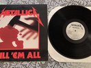 Metallica Kill 'Em All 1983 Megaforce Records MRI 069 LP Record Vinyl