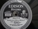 Mid-Pacific Hawaiians 52277 Honolulu Hula Medl Na Pua Eha Edison Diamond Disc 78