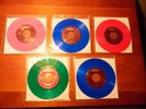 MINT THE BEATLES COLORED VINYL 45 RPM 7 INCH + GEORGE HARRISON