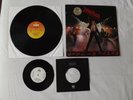 JUDAS PRIEST LP UNLEASHED IN THE EAST+PROMO SINGLE+MERCHANDISE CARD