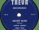 JUMPIN' GEORGE (w/ Leroy Felts & 7 Sharps) Bucket Blues 78rpm Treva 1953 shouter