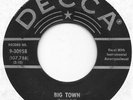 RONNIE SELF Big Town/This Must Be The Place on Decca rockabilly 45 HEAR