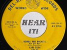 50s Atomic Hillbilly Bop Bluegrass Gospel 45 CARL RUTH Bombs & Rockets DEL-RAY