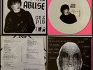 TOTAL ABUSE Sex Pig 7” White Vinyl 100-The Snobs Discreet Video Screams Captive