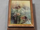 Rita Ford Music Box Swan with Daylilies. 2221 CB00856