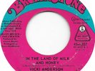 VICKI ANDERSON In The Land Of Milk And Honey on Brownstone funk 45 HEAR
