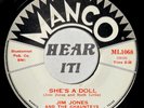 Killer Ft Worth TX Rockabilly Garage Rocker 45 JIM JONES Shes A Doll MANCO - EX