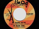THE ROLLING STONES   AS TEARS GO BY   1965 U.S. LONDON PROMO 45
