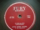 Little Bobby Rivera Coralee 78 rpm record Doo-Wop Rare