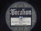Black Gospel 78 PILGRIM JUBILEE SINGERS My Lord's Gonna Move... VOCALION HEAR 26