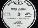 R&B 78 ROY BROWN Worried Life Blues KING 4743 E+ wlp HEAR 2899
