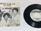 Supremes ‎Your Heart Belongs To Me Motown 1027 1962 Picture Sleeve Northern Soul