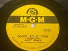 Andy Starr: Rockin Rollin' Stone / I Wanna 78 - MGM 12263 - Rockabilly - Hear It