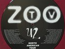 U2 ZOO STATION  RARE PROMO ONLY PICTURE DISC LP RECORD (NORTH AMERICA TOUR 1992)
