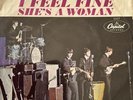 The Beatles 45 rpm I Feel Fine/ She’s A Woman Picture Sleeve