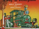 A DAY AT DISNEYLAND with Walt Disney and Jiminy Cricket WALT DISNEY Sealed 2xLP