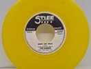THE DAMNED DON'T CRY WOLF/ ONE WAY LOVE YELLOW VINYL STIFF 1977 COU/BUY 24 VG+