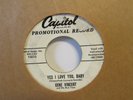 Gene Vincent Yes I Love You Baby/Rocky Road Blues Promo Rockabilly 7