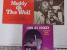 3 BLUES LP'S FROM 3 HALL OF FAME LEGENDS MUDDY,THE WOLF,+JOHN LEE HOOKER