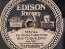 Fry's Million Dollar Pier Orch Gonna Charleston Back To Charleston Edison 78RPM