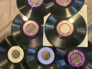 7 SEEBURG 1000 BASIC MUSIC LIBRARY RECORDS WITH SAMPLE  BOX NEAR MINT TO EX